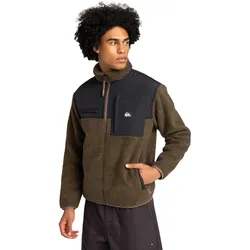 Sweatshirt QUIKSILVER "Shallow Water", Herren, Gr. XXL, canteen, 70% Polyester, 30% Polyester, Sweatshirts