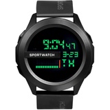 JewelryWe Kinderuhr Silikon Digitaluhr Jungen: Schwarz Kinder Mädchen Digital Armbanduhr Outdoor Sport Multifunktionale Uhr mit Licht, Wecker, Woche Datum Kalender, Stoppuhr und Silikon Armband