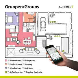 EGLO Turcona-Z 6 Leuchtmittel eckig weiß