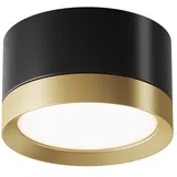 Maytoni Deckenlampe Leuchte Aufbaulampe Esszimmerleuchte Alu schwarz gold D 8,5 cm