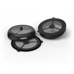 XAVAX Wiederbefüllbare Kaffeepads "Dauerpad 2er Set, Senseo, baugleiche Padmaschinen, Dauerfilter Öko Pad", schwarz, H:1,3cm Ø:6cm, Kaffeefilter