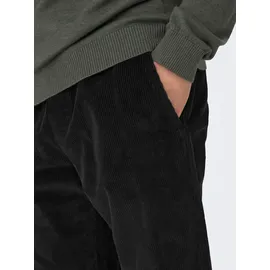 Only & Sons ONS Linus Tap Tapered Fit Hosen Schwarz S