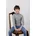 Rollkragenpullover Grau 92