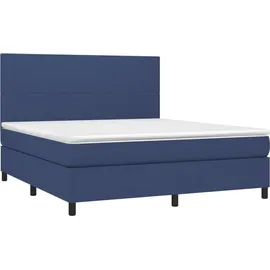 vidaXL Boxspringbett 180 x 200 cm Blau