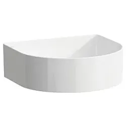 LAUFEN Sonar Waschtisch-Schale H8123427571121 41x36,5cm, ohne Hahnloch, ohne Überlauf, weiß matt