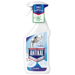 ANTIKAL Kalkreiniger-Spray, Entfernt Seifenrückstände und andere Ablagerungen im Bad, 750 ml - Sprühflasche
