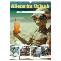 Calvendo Aliens im Urlaub (Wandkalender 2026 DIN A3 hoch),