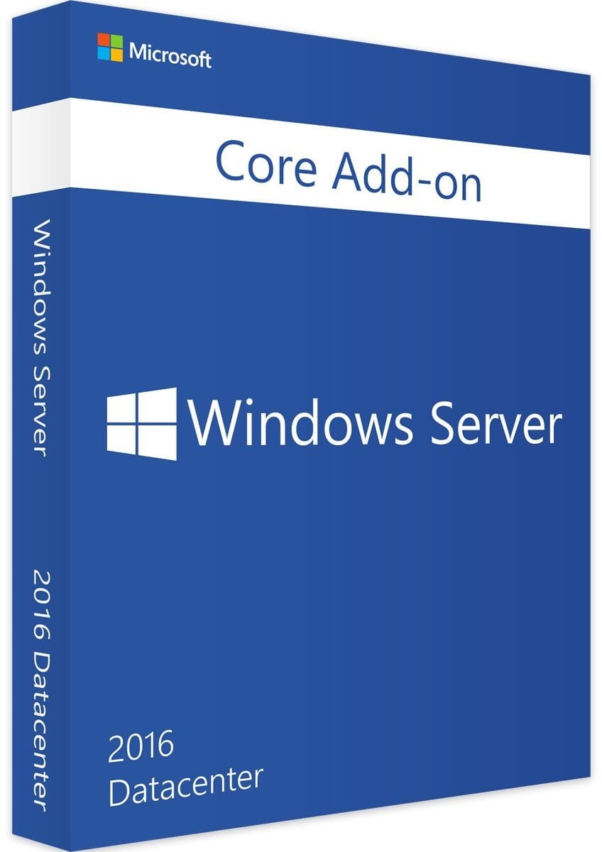 Windows Server 2016 Datacenter, Core AddOn additional license