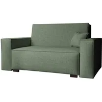 Mirjan24 Sofa Viva Duo II mit Schlaffunktion, 2 Sitzer Polstersofa mit Bettkasten inkl. Kissen, Schlafsofa, Bettsofa, Wohnlandschaft, Farbauswahl, Sofagarnitur (Neve 34)