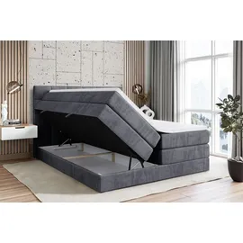 altdecor Boxspringbett APO KING - 160 x 200 - H3/H4 - Dunkelgrau