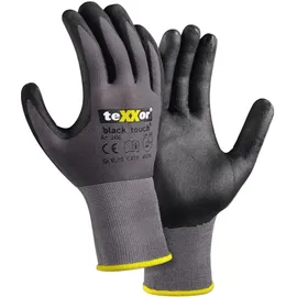 teXXor Handschuh black touch 2450-9 gr/sw Gr.09