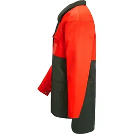 KOX Woodix Schnittschutzjacke mit Bauchschutz SignalOrange/Grün Größe 50/52