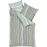 KAEPPEL Curvy Gestreift Grün 135 x 200 cm + 80 x 80 cm