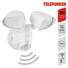 Telefunken Außenleuchte Kunststoff 16,0 cm inkl. Bewegungsmelder weiß