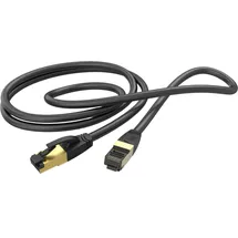Hama Netzwerkkabel CAT-8 Geschirmt 40 Gbit/s S/FTP 0,5 m Schwarz