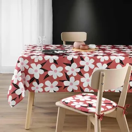 Douceur d'intérieur Darcy Tischdecke, Orange, Textil, 140x240 cm, Wohntextilien, Tischwäsche, Tischdecken