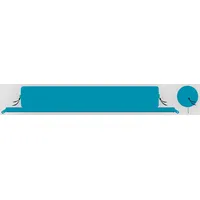 Bent Zip-XL Lounger Nackenrolle blau 30 x 175 cm