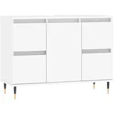vidaXL Badschrank Weiß 80x33x60 cm Holzwerkstoff