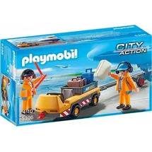 Playmobil City Action Flugzeugschlepper mit Fluglotsen (5396)
