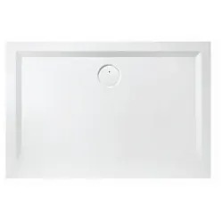 Hoesch Muna Mineralguss-Duschwanne 4172xA730 90x75x3cm, Steingrau, Material Solique