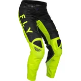 Fly Racing Kinetic Kore, Textilhose - Neon-Gelb/Schwarz - 30