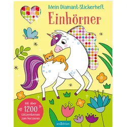 Mein Diamant-Stickerheft – Einhörner