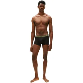 Tommy Hilfiger Trunk Boxershorts Schwarz / Grün / Blau S 3er Pack