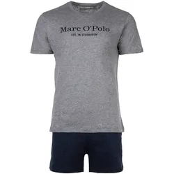 Pyjama MARC O'POLO "Pyjama MIX N MATCH", Herren, Gr. XXL, grau, dunkelblau, Obermaterial: 100% Baumwolle CO(Bio)., Homewear-Sets