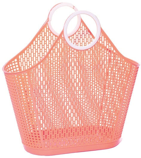 Shopper Fiesta orange, Designer Sun Jellies Design, 46x46x23 cm