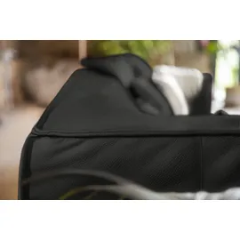 W.Schillig Couch Leder 3-Sitzer Schwarz