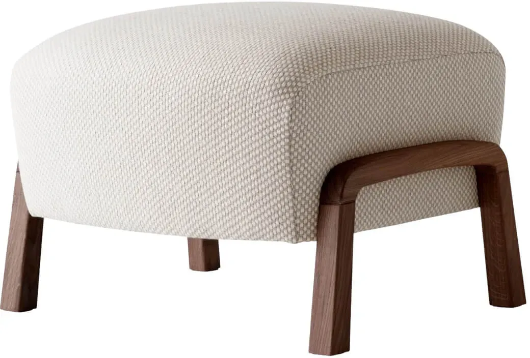 &Tradition Wulff ATD3 Pouf, walnuss geölt / sisu 0105