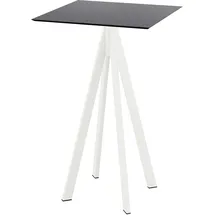 Essentials Infinity Klapptisch 70 x 70 x 109 cm Schwarz/Weiß