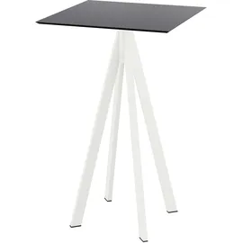 Essentials Infinity Klapptisch 70 x 70 x 109 cm Schwarz/Weiß