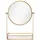4LIVING Kosmetikspiegel gold Glas, 20.5x26x10 cm, Spiegel, Schminkspiegel