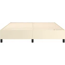 vidaXL Boxspringbett 180 x 200 cm Creme