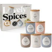 POTLUCK | Breakfast Club 6er Set | Gewürzmischungen im Keramiktopf | Vegan, glutenfrei und mit natürlichen Inhaltsstoffen