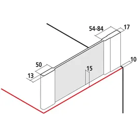 Kermi Ibiza 2000 TWO Seitenwand 75 x 160 cm I2TWO075161AK