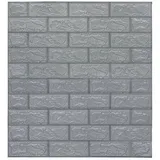 vidaXL 3D Tapete Ziegelstein Selbstklebend 77 cm 40 Stk. Anthrazit 150723
