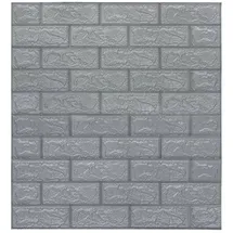 vidaXL 3D Tapete Ziegelstein Selbstklebend 77 cm 40 Stk. Anthrazit 150723