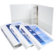 Exacompta 10x Ringbuch Kreacover 15 mm-Ring-ø Weiß