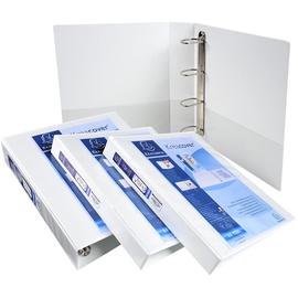 Exacompta 10x Ringbuch Kreacover 15 mm-Ring-ø Weiß