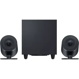 Razer Nommo V2 Pro - Full-Range-2.1-Gaming-Lautsprecher für PC mit kabellosem Subwoofer (3-Zoll-Full-Range-Treiber mit Aluminium-Phase-Plugs, Nach Unten Abstrahlender Subwoofer) Schwarz