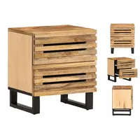 VidaXL Nachttisch 40x34x46 cm Raues Mangoholz