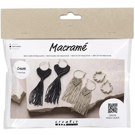 Creativ Company Bastelset Macramé Schwarz/Olivbraun/Beige 1 St.