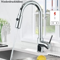 Küchenarmatur Ausziehbar Brause Niederdruck Wasserhahn Edelstahl Mischbatterie