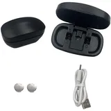 Wiederaufladbare Hörgerätebatterien Größe 13 und Ladekoffer, Hörgeräte-Ladebox mit 2 Packungen Wiederaufladbare Hörgerätebatterien, Hörgeräte-Ladegerät Ersatz (Ladegerät + 2 Stück 13 Batterien)