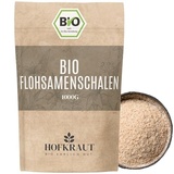 HOFKRAUT Flohsamenschalen BIO 1000g | Organic Psyllium Husk | Reich an Ballaststoffen | Ayurvedischer Allrounder | 100% kontrolliert biologischer Anbau