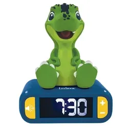 LEXIBOOK Dino Wecker mit 3D Nachtlicht-Figur und besonderen Klingeltönen