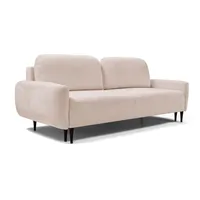 DomoHome Sofa, Rosa, Textil, Rechteckig, 244x92x102 cm, Wohnzimmer, Sofas & Couches, Schlafsofas