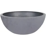 Pflanzen Kölle EDA Waschtisch Basalt'Up 30 cm – 5,5 l – Dekor Beton-Imitation – Ø 29,5 x H 12 cm – Betongrau